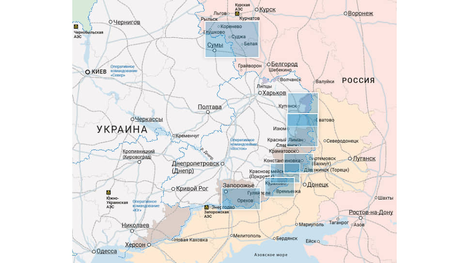 Карты боевых действий в зоне СВО