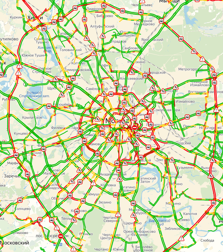 Ремонт дорог в москве карта