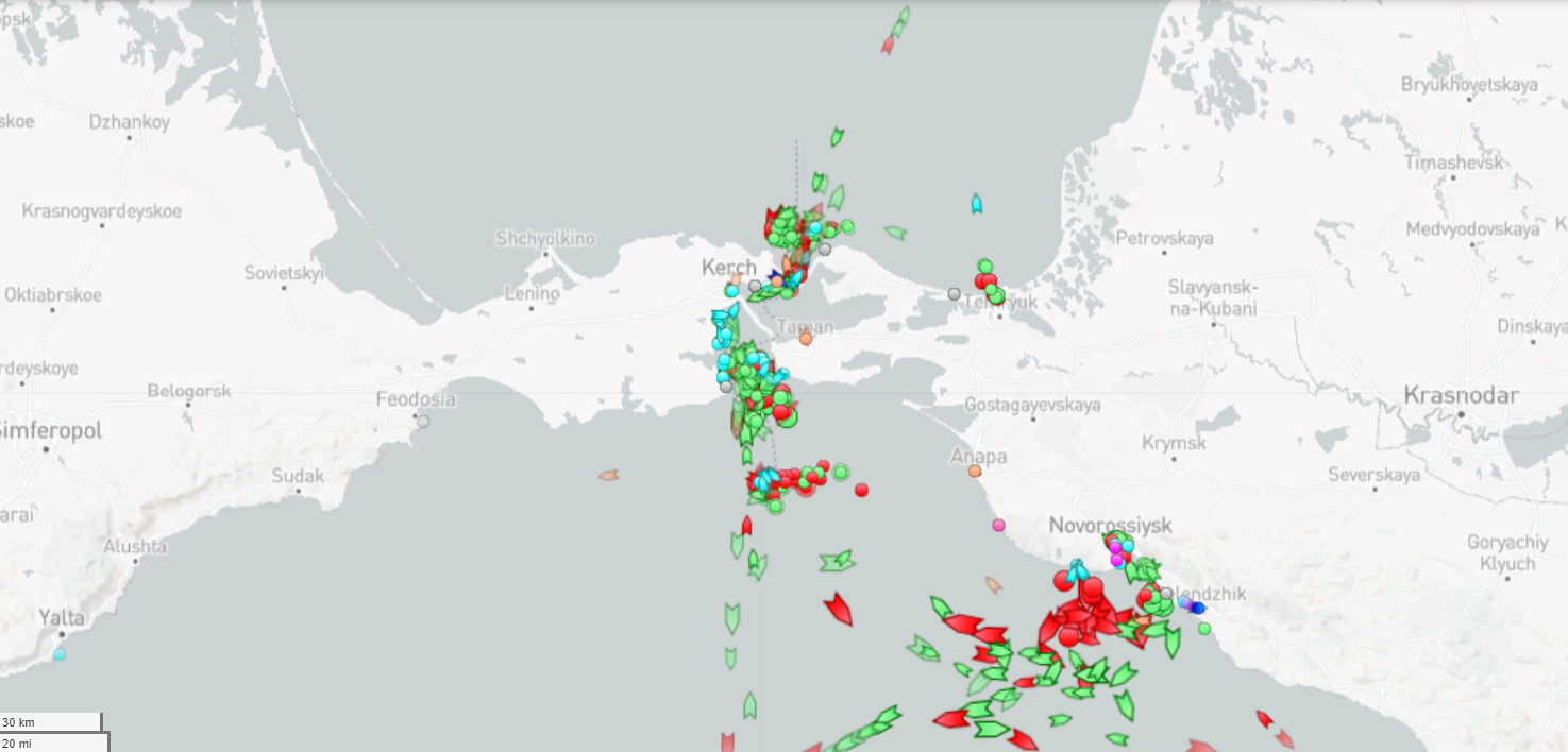 Скриншот с сайта marinetraffic.com