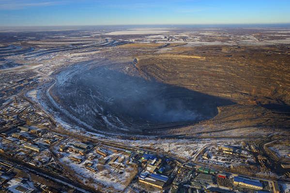 Коркинский разрез фото со спутника