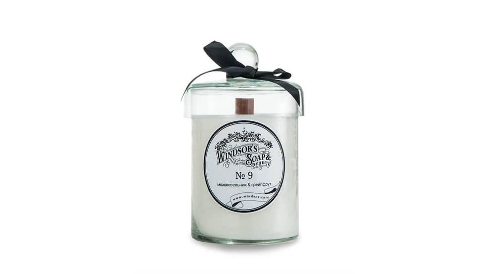 Ароматическая свеча №9, Windsor’s Soap &amp; Beauty, аромат грейпфрута и хвои