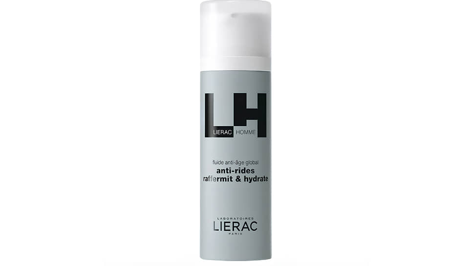 Lierac Homme, антивозрастной крем-флюид для лица Anti-Rides Raffermit & Hydrate Global 