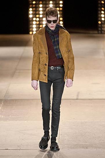 Показ мужской коллекции Saint Laurent  «осень-зима 2014/15»