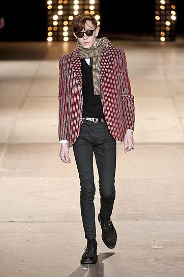 Показ мужской коллекции Saint Laurent  «осень-зима 2014/15»