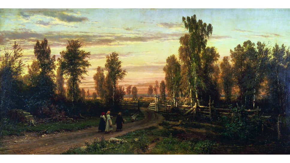 Иван Шишкин, «Вечер», 1871 год, холст, масло. ГТГ