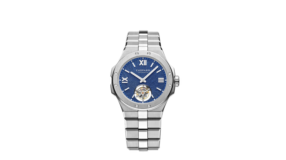 Chopard Alpine Eagle Flying Tourbillon, сталь Chopard Lucent Steel A223, турбийон, автоматический подзавод