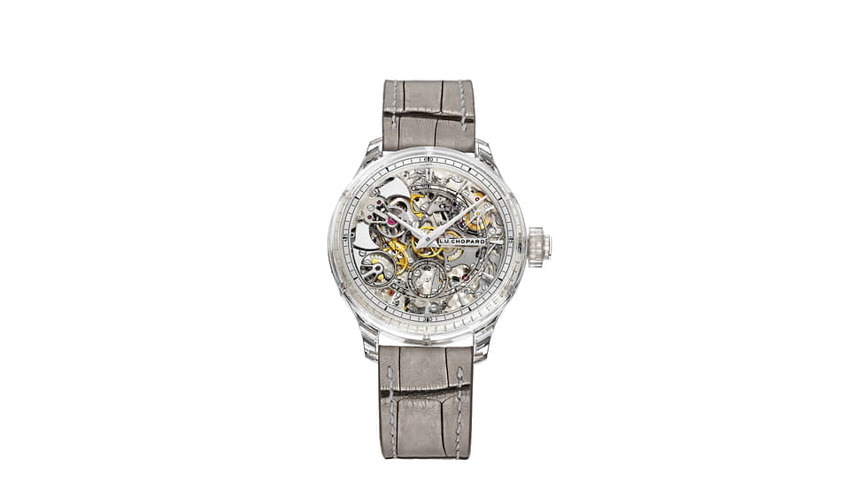 Chopard L.U.C Full Strike Sapphire, сапфировое стекло, минутный репетир, ручной завод, лимитированная серия 5 экземпляров