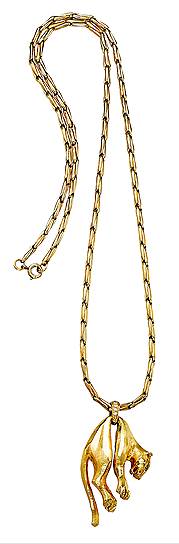 Cartier, подвеска в форме пантеры, середина 1960-х 

