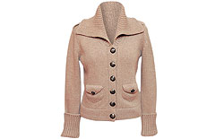 Кардиган из смеси шерсти и ангоры, Burberry (22 015 руб.)