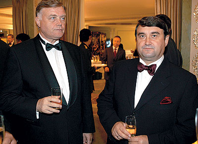 президент ОАО "Российские железные дороги" Владимир Якунин и министр транспорта Игорь Левитин 