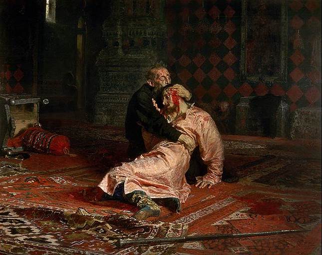 Илья Репин. «Иван Грозный убивает своего сына», 1885 год 
