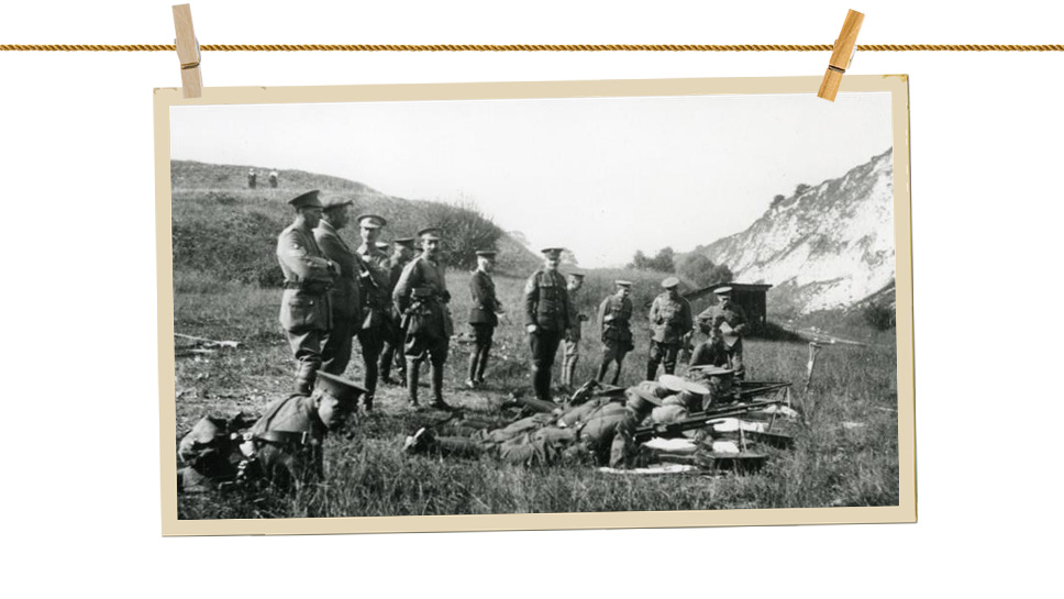 4-й королевский добровольческий батальон Суссекса на учениях, 1915
