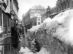 Послереволюционная Москва страдала не столько от снегопадов и морозов, сколько от отсутствия дворников и дров
