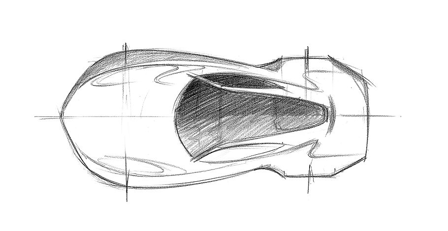Шеф-дизайнер считает, что вид сверху -- самый интересный для Disco Volante ракурс: с этого угла лучше читаются обтекаемая передняя часть автомобиля и атлетичная задняя. 