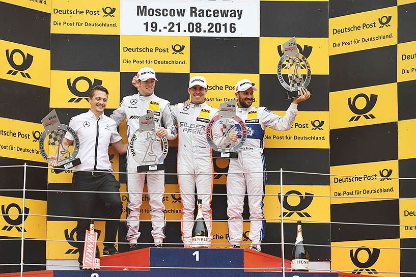 Mercedes-Benz стал первой маркой, сумевшей в гонке DTM на Moscow Raceway занять весь подиум!