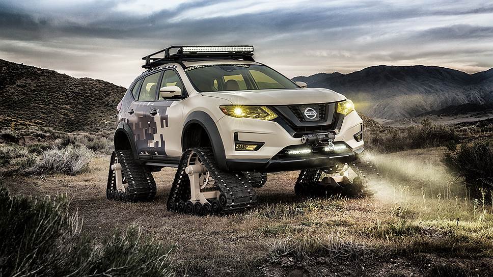 Nissan Rogue Trail Warrior Project: автомобиль для забав на свежем воздухе в тех уголках планеты, куда нельзя добраться на колесах, но можно на траках