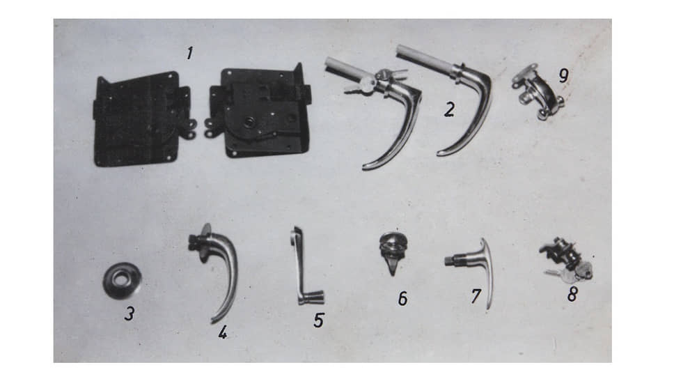Дверные ручки и замки производства немецких фирм из советской оккупационной зоны