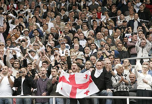 26.05.2009 В Тбилиси — в день независимости Грузии прошла самая массовая за последнее время акция протеста местной оппозиции
