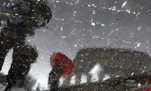 12.02.2010 В Риме впервые за последние пять лет выпал снег. Столичными властями было принято решение оснастить металлическими цепями колеса городских автобусов
