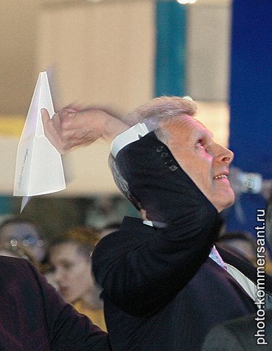 Андрей Фурсенко на церемонии открытия выставки «Инфоком – 2007» в выставочном центре «Крокус-Экспо», октябрь 2007