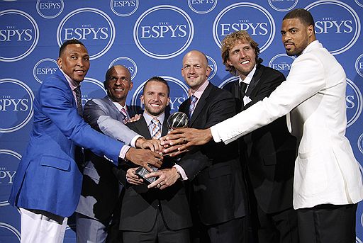 13.07.2011 В Лос-Анджелесе состоялось 19-я церемония награждения ESPY Awards. Больше всего статуэток за выдающиеся спортивные достижения получила баскетбольная команда The Dallas Mavericks