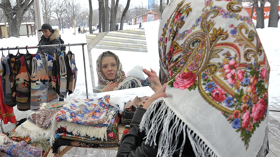 Празднование Масленицы в Москве