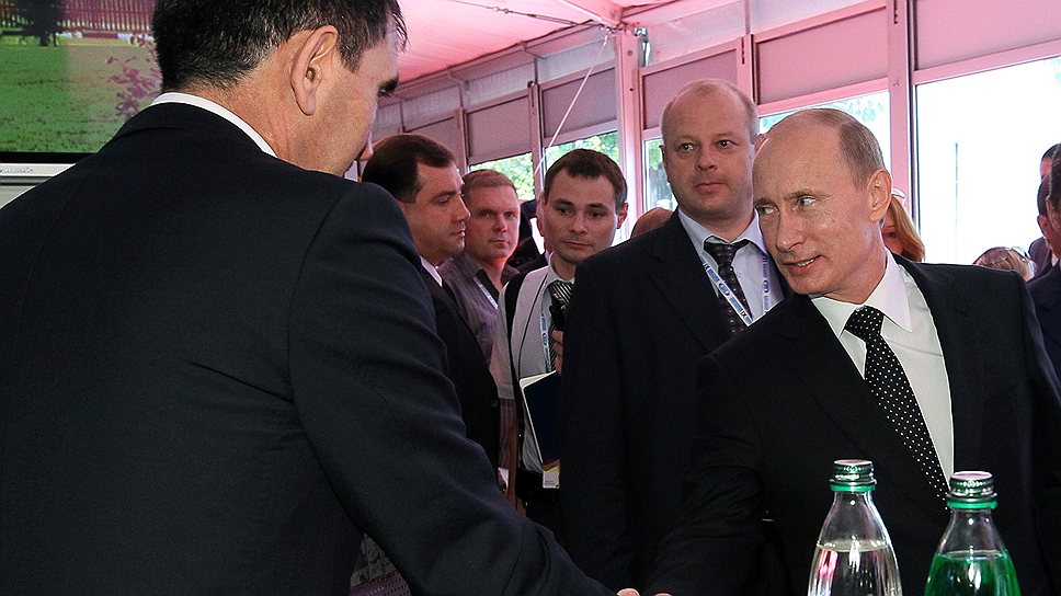 И. о. главы Ингушетии Юнус-Бек Евкуров с президентом России Владимиром Путиным