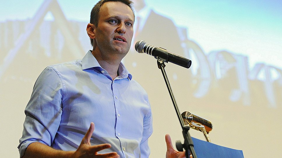Кандидат в мэры Москвы, председатель Координационного совета оппозиции (КСО) Алексей Навальный 