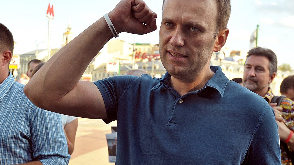 Кандидат в мэры Москвы от партии РПР—ПАРНАС Алексей Навальный 