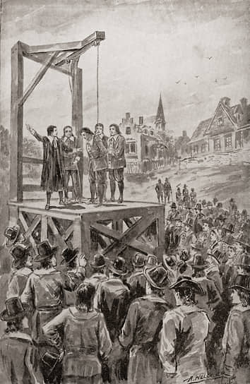 1630 год. В Новой Англии (ныне — США) впервые применили смертную казнь. Одного из первых переселенцев, пассажира «Мейфлауэра» Джона Биллингтона повесили за убийство пилигрима Джона Ньюкомена
