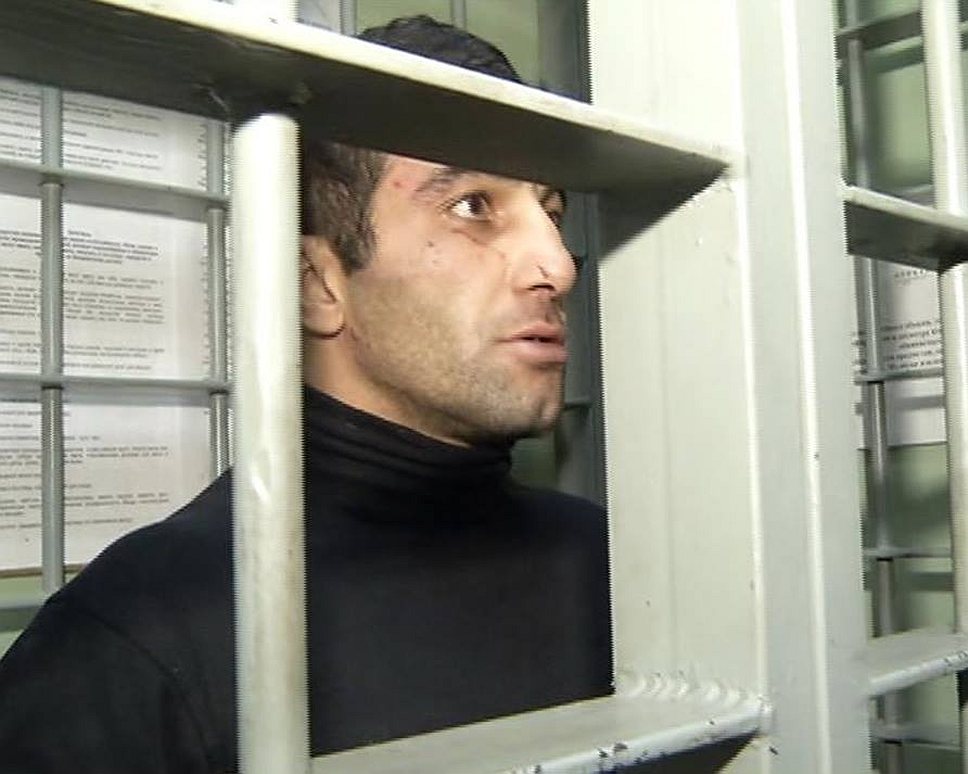 Подозреваемый в убийстве москвича Егора Щербакова Орхан Зейналов в камере предварительного заключения