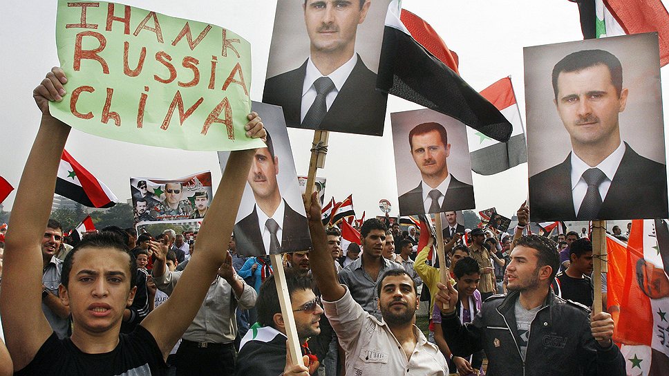 4 октября 2011 года Москва и Пекин заблокировали в Совбезе ООН резолюцию, предполагавшую применение санкций к Сирии в случае продолжения насилия 