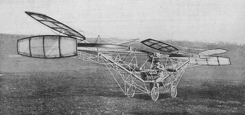 1907 год. Пол Корню стал первым человеком, поднявшимся в воздух на вертолете