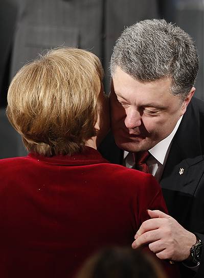 Президент Украины Петр Порошенко и канцлер Германии Ангела Меркель, 2015 год