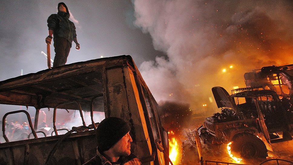 Беспорядки у стадиона «Динамо» в центре Киева