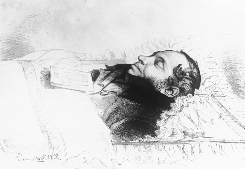 1837 год. От смертельного ранения, полученного на дуэли, скончался поэт Александр Пушкин