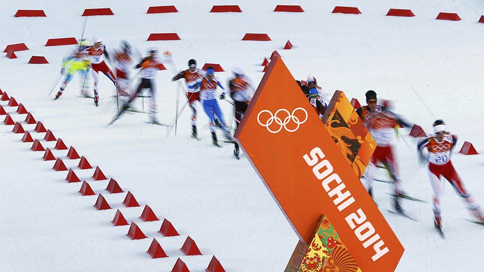 12 февраля также прошли соревнования по лыжному двоеборью