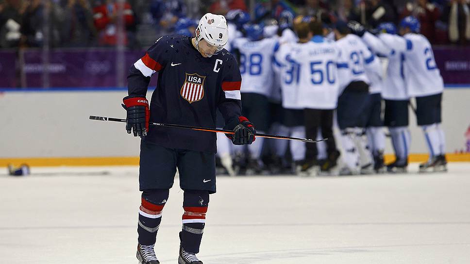 Хоккейный матч США — Финляндия за бронзовые медали Олимпиады, закончившийся победой Финляндии