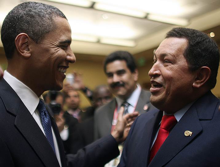 «Обама, занимайся проблемами своей страны, их у нее много, а мы свободны. Народы Латинской Америки больше никогда не будут стоять на коленях и находиться в подчинении империи янки»
&lt;br>Уго Чавес был известен своим антиамериканизмом и регулярно выступал с критикой внешней и внутренней политики США. На Генассамблее ООН в 2006 году назвал президента США Джорджа Буша «дьяволом». Тем не менее, Барака Обаму в преддверии президентских выборов в США в 2012 году назвал «хорошим парнем»