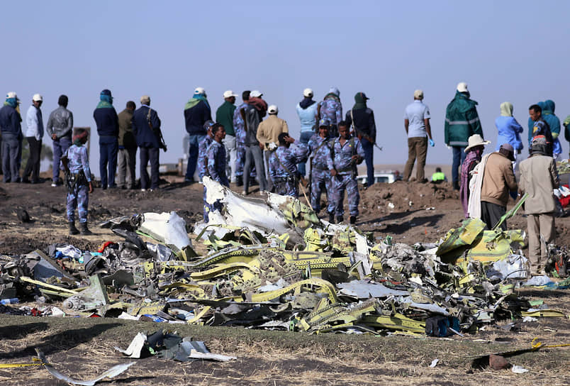 2019 год. В Эфиопии разбился самолет Boeing 737 MAX 8 компании Ethiopian Airlines, погибли 157 человек