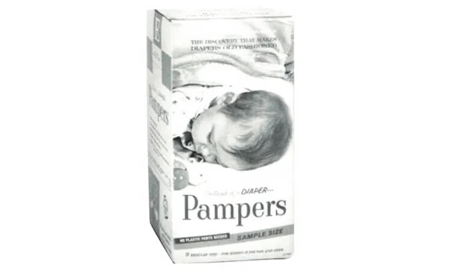 1965 год. В США запатентованы первые одноразовые подгузники Pampers 