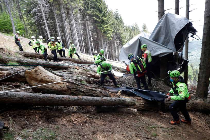 2021 год. Обрушение канатной дороги на горе Моттароне в Италии унесло жизни 14 человек