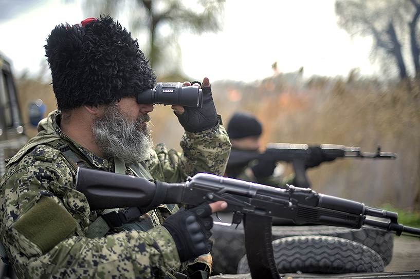 20 апреля. Бойцы Народного Ополчения Донбасса 