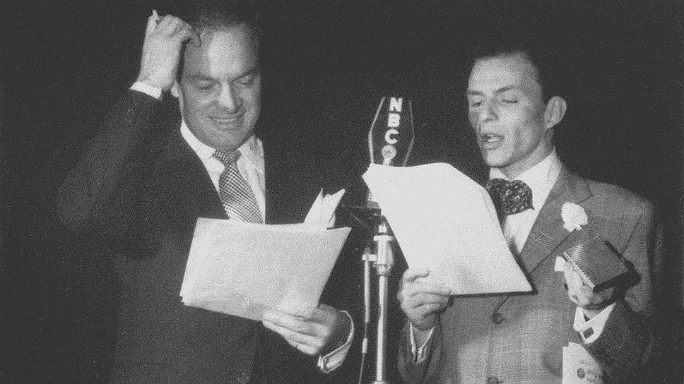 1950 год. Теледебют Фрэнка Синатры на канале NBC. Он выступал вместе с комиком Бобом Хоупом