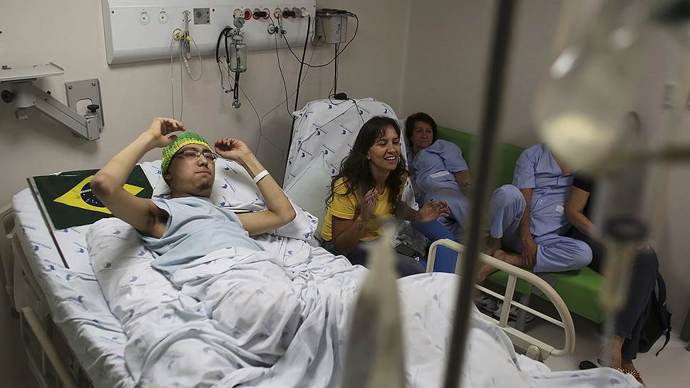 Пациенты одной из больниц Бразилии