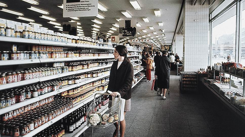 Полки магазинов в ГДР