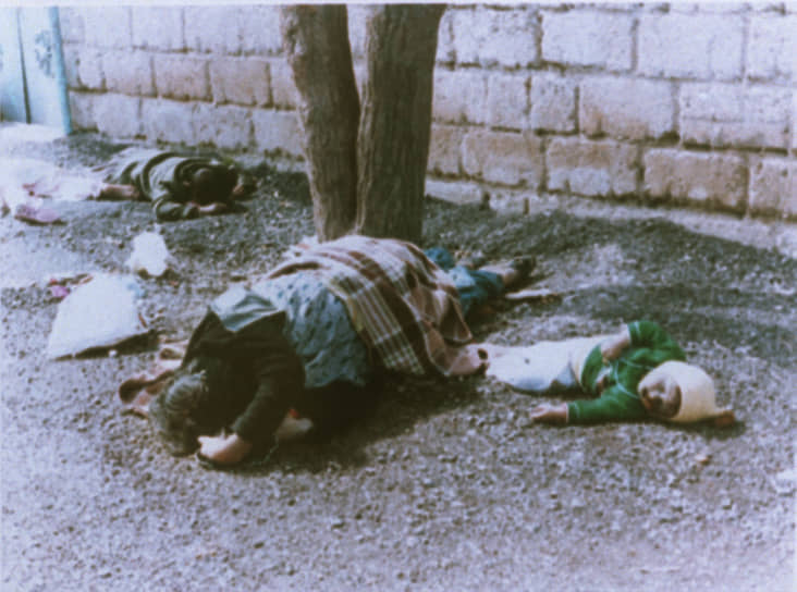 В ходе ирано-иракской войны было зафиксировано применение химического оружия. В результате атаки с применением зарина на город Халабджа (на фото), захваченный иранскими войсками, погибли 5 тыс. человек, десятки тысяч пострадали