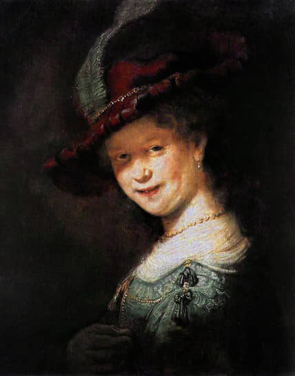 Музой нидерландского художника Рембрандта ван Рейна в течение 12 лет была его жена Саския, изображения которой можно увидеть на многих картинах и рисунках Рембрандта&lt;br> На фото: картина «Портрет юной Саскии»