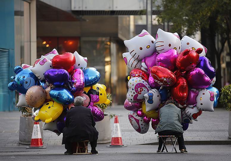 Продавцы воздушных шаров в Пекине