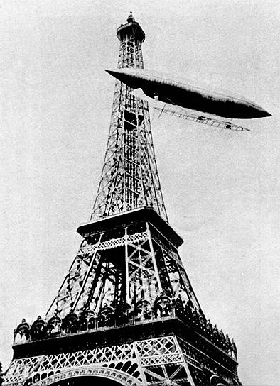 1901 год. Альберто Сантос-Дюмон совершил революцию в воздухоплавании, осуществив контролируемый полет на дирижабле вокруг Эйфелевой башни